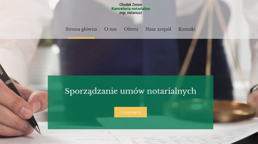 Kancelaria notarialna Zenona Chudka w Wodzisławiu Śląskim
